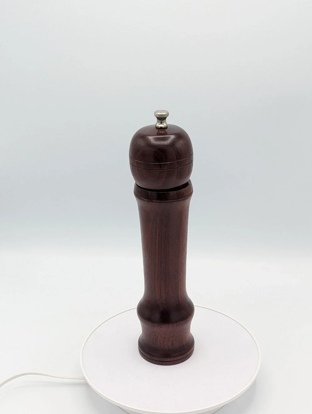 Hand-Turned Mid-Century Bloodwood Pepper Mill